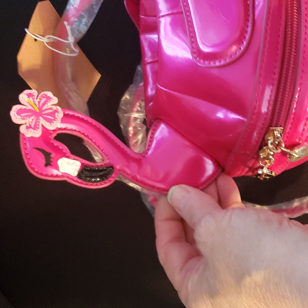 Betsey Johnson Pink Flamingo-Shaped Hot As Flock - Picture 4 of 6